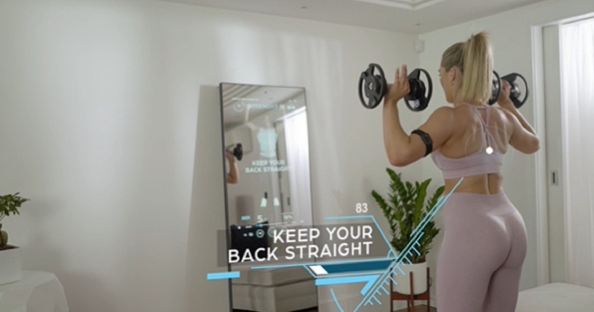 The first personal training system via smart mirror |  Healthy world